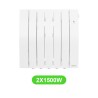 Radiateur Galapagos pour chauffage électrique 1500W en lot de 2 pièces