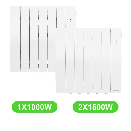 Radiateur Galapagos 1000W et 2x1500W lot mixte 3 pièces
