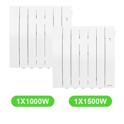 Radiateur Galapagos Atlantic Lot de 2 pièces 1000W+1500W