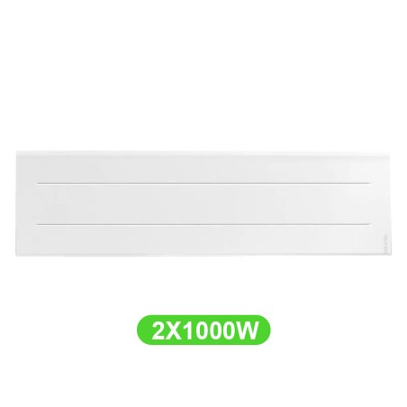 Radiateur Oniris Plinthe 1000W chauffage électrique en lot de 2 pièces