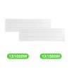Radiateur Oniris Plinthe 1000W et 1500W lot mixte 2 pièces