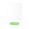 Radiateur Agilia pour chauffage électrique 1000W en lot de 2 pièces