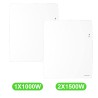 Radiateur Agilia électrique 1000W et 2x1500W lot mixte 3 pièces