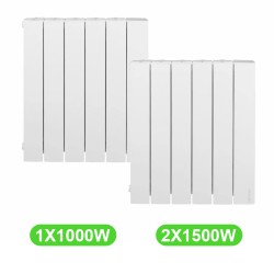 Radiateur Accessio Atlantic Lot de 3 pièces 1000W+2x1500W