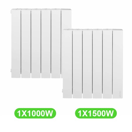 Radiateur Accessio électrique 1000W et 1500W lot 2 pièces