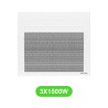 Radiateur Solius pour chauffage électrique 1500W en lot de 3 pièces