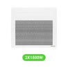 Radiateur Solius pour chauffage électrique 1500W en lot de 2 pièces