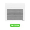 Radiateur Solius pour chauffage électrique 1250W en lot de 2 pièces