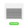 Radiateur Solius pour chauffage électrique 1000W en lot de 3 pièces
