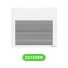 Radiateur Solius pour chauffage électrique 1000W en lot de 2 pièces