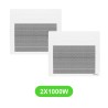 Radiateur Solius pour chauffage électrique 1000W en lot de 2 pièces