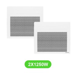 Radiateur Solius électrique 1250W Atlantic 425425 - 2 Pcs