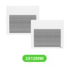 Radiateur Solius pour chauffage électrique 1250W en lot de 2 pièces