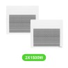Radiateur Solius pour chauffage électrique 1500W en lot de 2 pièces