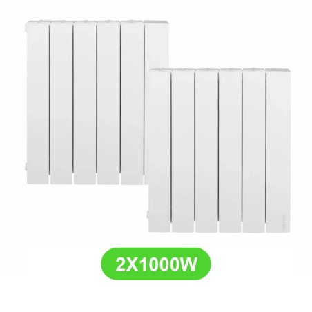 Radiateur Accessio électrique 1000W Atlantic 524910 - 2 Pcs