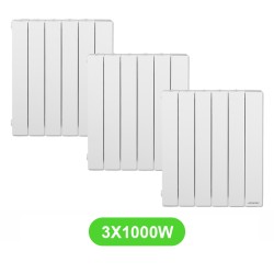 Radiateur Accessio électrique 1000W Atlantic 524910 - 3 Pcs