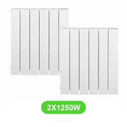 Radiateur Accessio électrique 1250W Atlantic 524912 - 2 Pcs