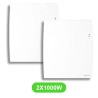 Radiateur Agilia pour chauffage électrique 1000W en lot de 2 pièces