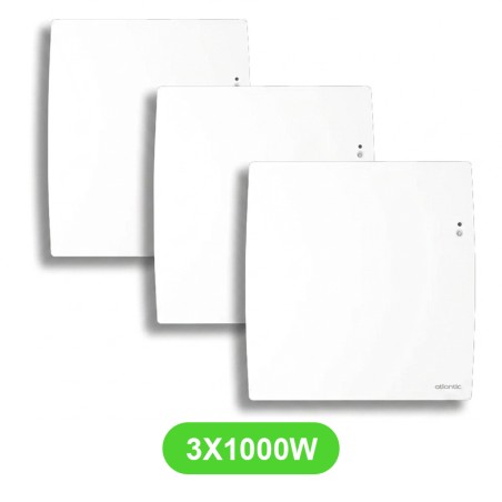 Radiateur Agilia électrique 1000W Atlantic 503128 - 3 Pcs