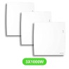 Radiateur Agilia pour chauffage électrique 1000W en lot de 3 pièces