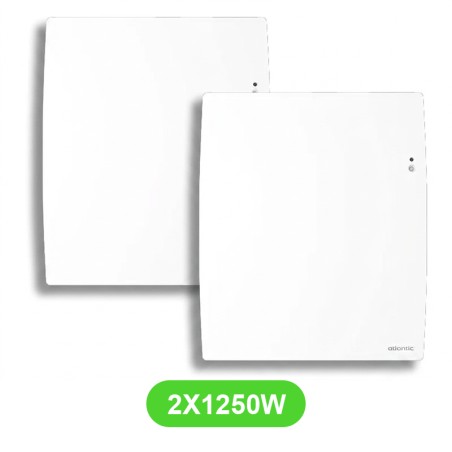 Radiateur Agilia pour chauffage électrique 1250W en lot de 2 pièce