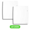 Radiateur Agilia pour chauffage électrique 1250W en lot de 2 pièce
