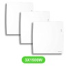 Radiateur Agilia pour chauffage électrique 1500W en lot de 3 pièces