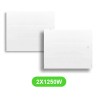 Radiateur Oniris pour chauffage électrique 1250W en lot de 2 pièces