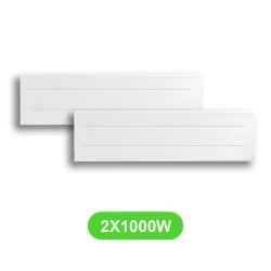 Radiateur Oniris Plinthe élec. 1000W Atlantic 602110 - 2 Pcs