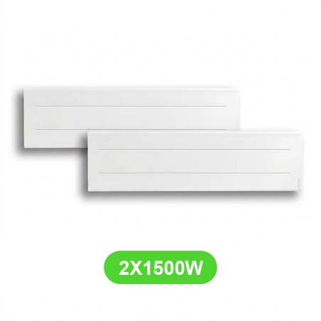 Radiateur Oniris Plinthe élec. 1500W Atlantic 602115 - 2 Pcs