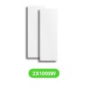 Radiateur Nirvana pour chauffage électrique 1000W en lot de 2 pièces