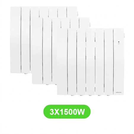Radiateur Galapagos électrique 1500W Atlantic 500613 - 3 Pcs