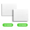 Radiateur Oniris électrique 1000W et 1500W lot mixte 2 pièces
