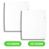 Radiateur Agilia électrique 1000W et 3x1500W lot mixte 4 pièces