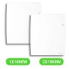 Radiateur Agilia électrique 1000W et 2x1500W lot mixte 3 pièces