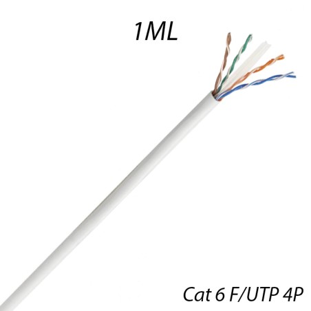 Câble RJ45 Catégorie 6 F/UTP 4 paires - Coupe au mètre