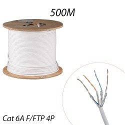 Câble RJ45 Catégorie 6A F/FTP 4 paires - Touret de 500m