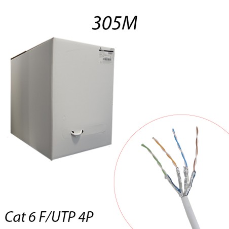 Câble RJ45 Catégorie 6 F/UTP 4 paires - 305M
