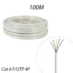 Câble RJ45 Catégorie 6 F/UTP 4 paires - Couronne 100m
