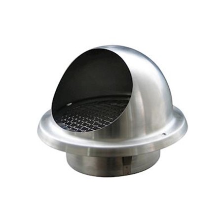 Prise air murale ME Inox Ø125 sortie VMC Atlantic 464040