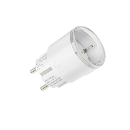 Prise connectée Wi-Fi Matter 12A mesure énergie Schuko blanche