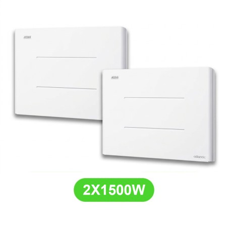 Radiateur Mara pour chauffage électrique 1500W en lot de 2 pièces