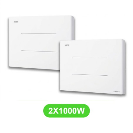 Radiateur Mara pour chauffage électrique 1000W en lot de 2 pièces