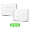 Radiateur Mara pour chauffage électrique 1000W en lot de 2 pièces