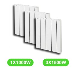 Radiateur Atoll 1000W+3x1500W Acova LOT-ATOLL-TAN-4P