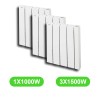 Radiateur Atoll électrique 1000W et 3x1500W lot mixte 4 pièce