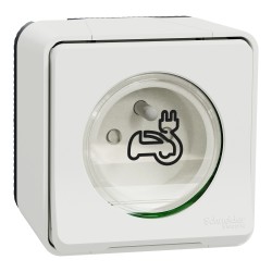 Prise recharge VE Mureva saillie Blanc Schneider MUR39010