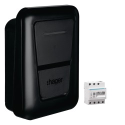 Borne de recharge Witty plus 22kW - HAGER XVL122SFL