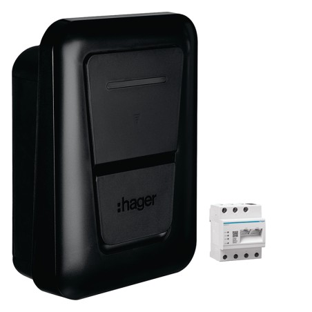 Borne de recharge Witty plus 7,4-22kW IP55 avec flow accès par RFID