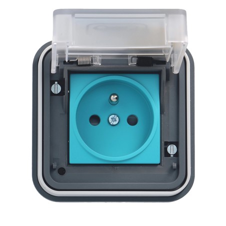 Prise recharge véhicule encastrée Witty 3,7kW HAGER XEV081